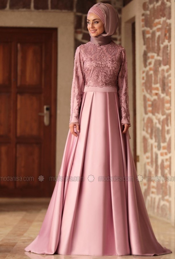 Sühan Abiye Elbise - Lila - Nurbanu Kural