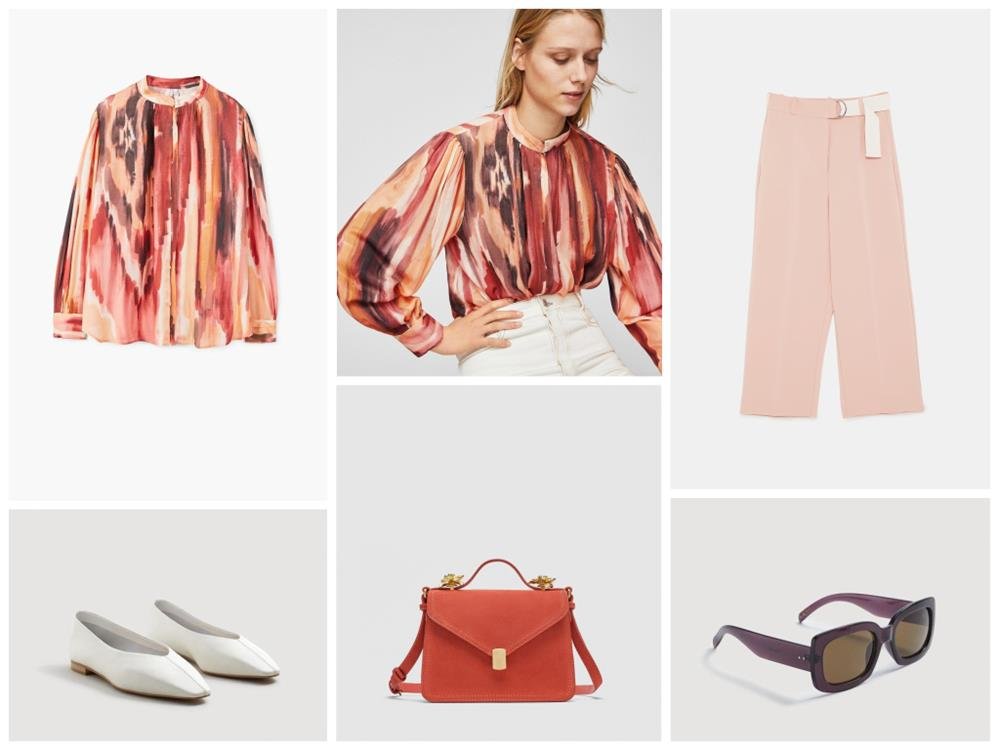 Bluz, Ayakkabı, Gözlük: MANGO Çanta, Pantolon: ZARA