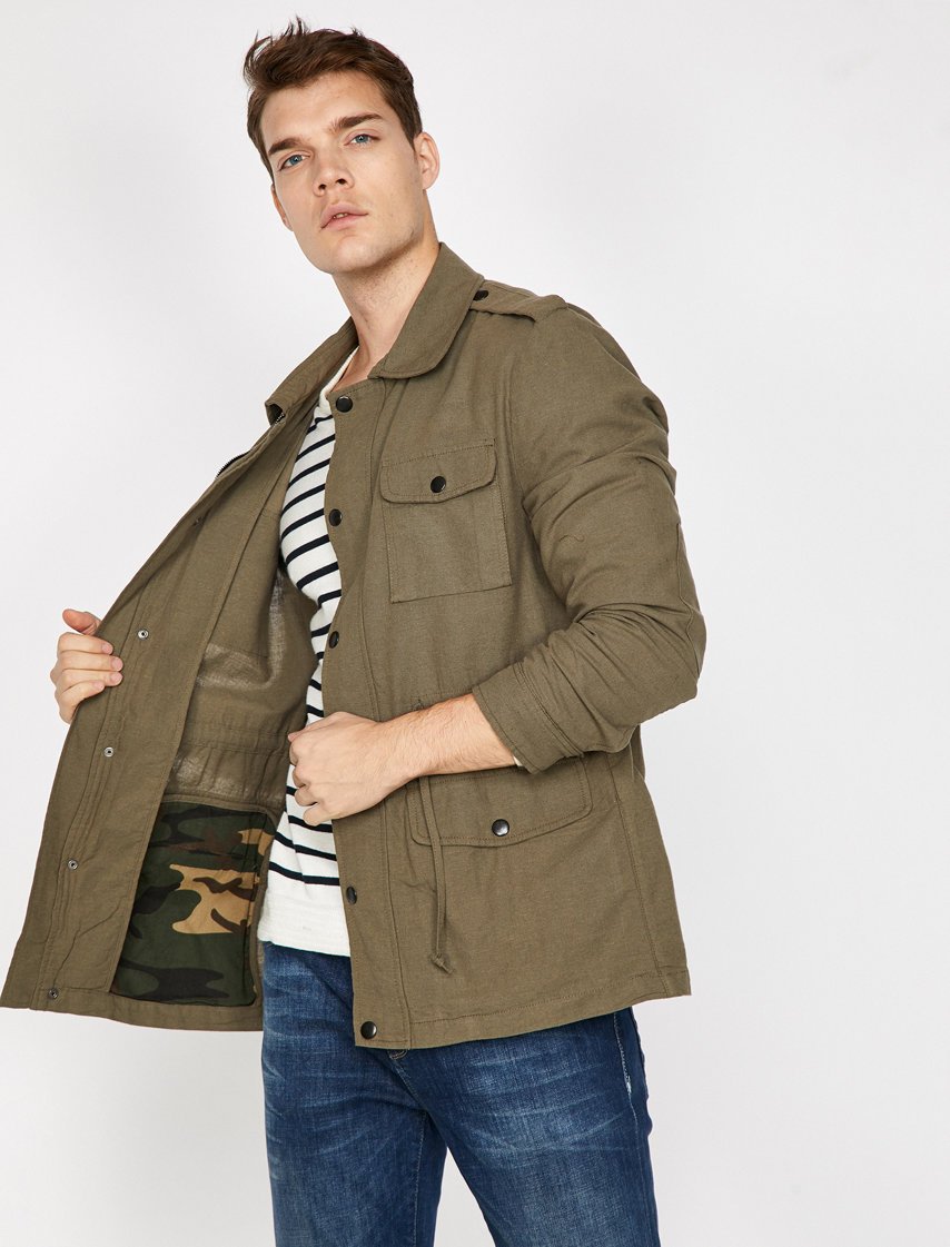 Erkek Trençkot Koton