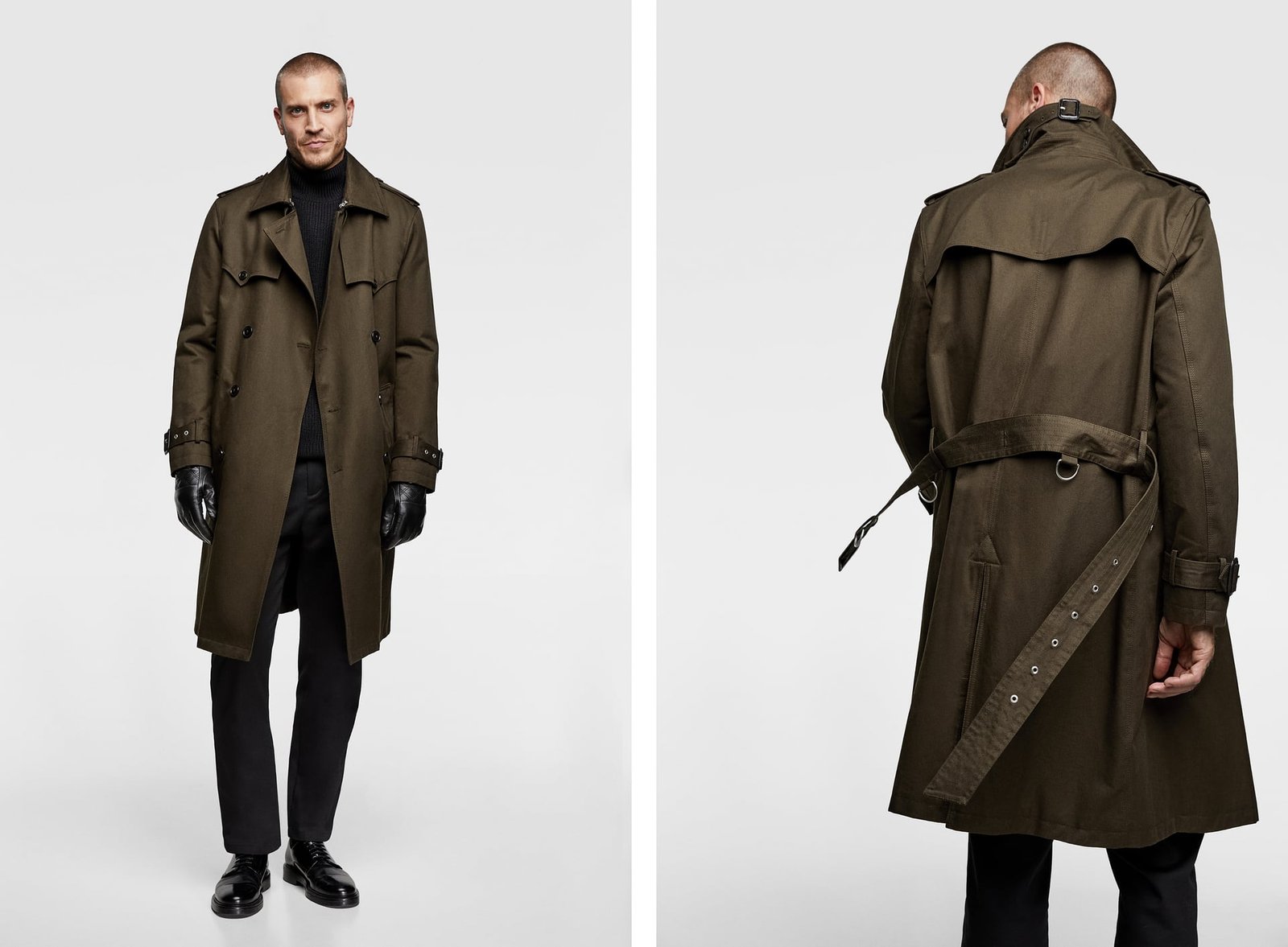 Erkek Trençkot Zara